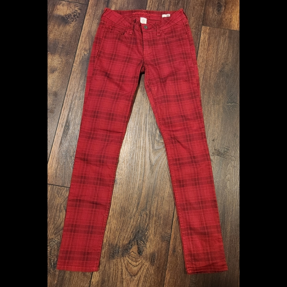 Checkered Skinny Jeans
